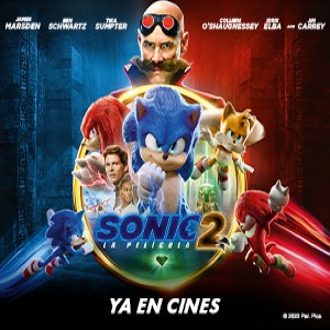 Promoción Sonic 2 la película en Cristal Cines de Lugo