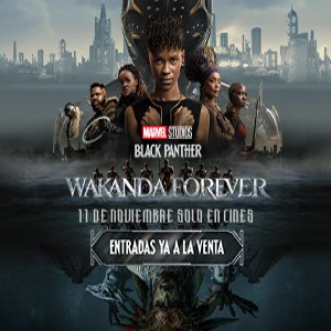 Promoción Black Panther: Wakanda forever en Cines Cristal de Lugo