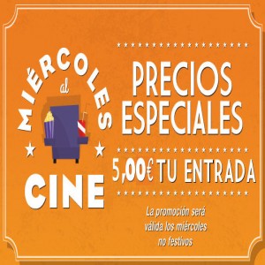 Promoción Miércoles al cine en Cines Cristal de Lugo